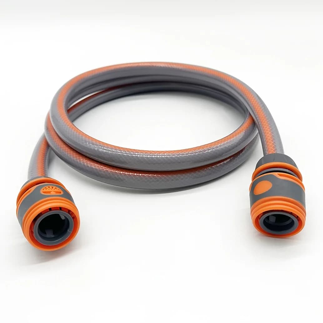 Tubo da giardino a connessione rapida da 2 m/6,56 piedi - Prolunga da 1/2 pollice con ugello doccia per irrigazione, animali domestici e lavaggio auto