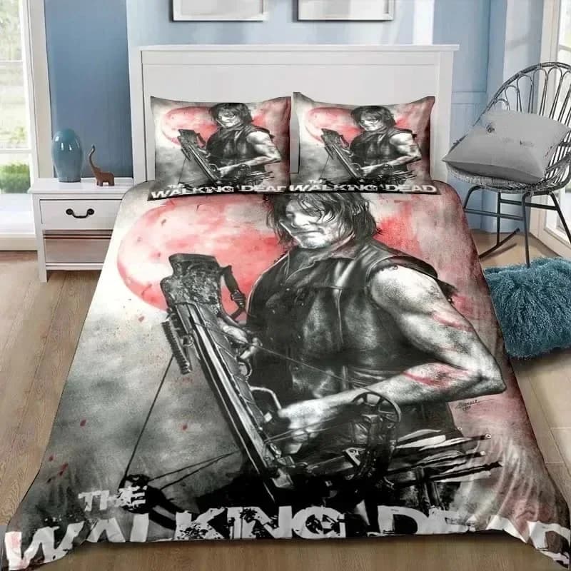 Walking Dead Daryl Dixon Wings Mark Set biancheria da letto Singolo Doppio Completo Queen King Size Set Camera da letto per ragazzi adulti Stampa 3D