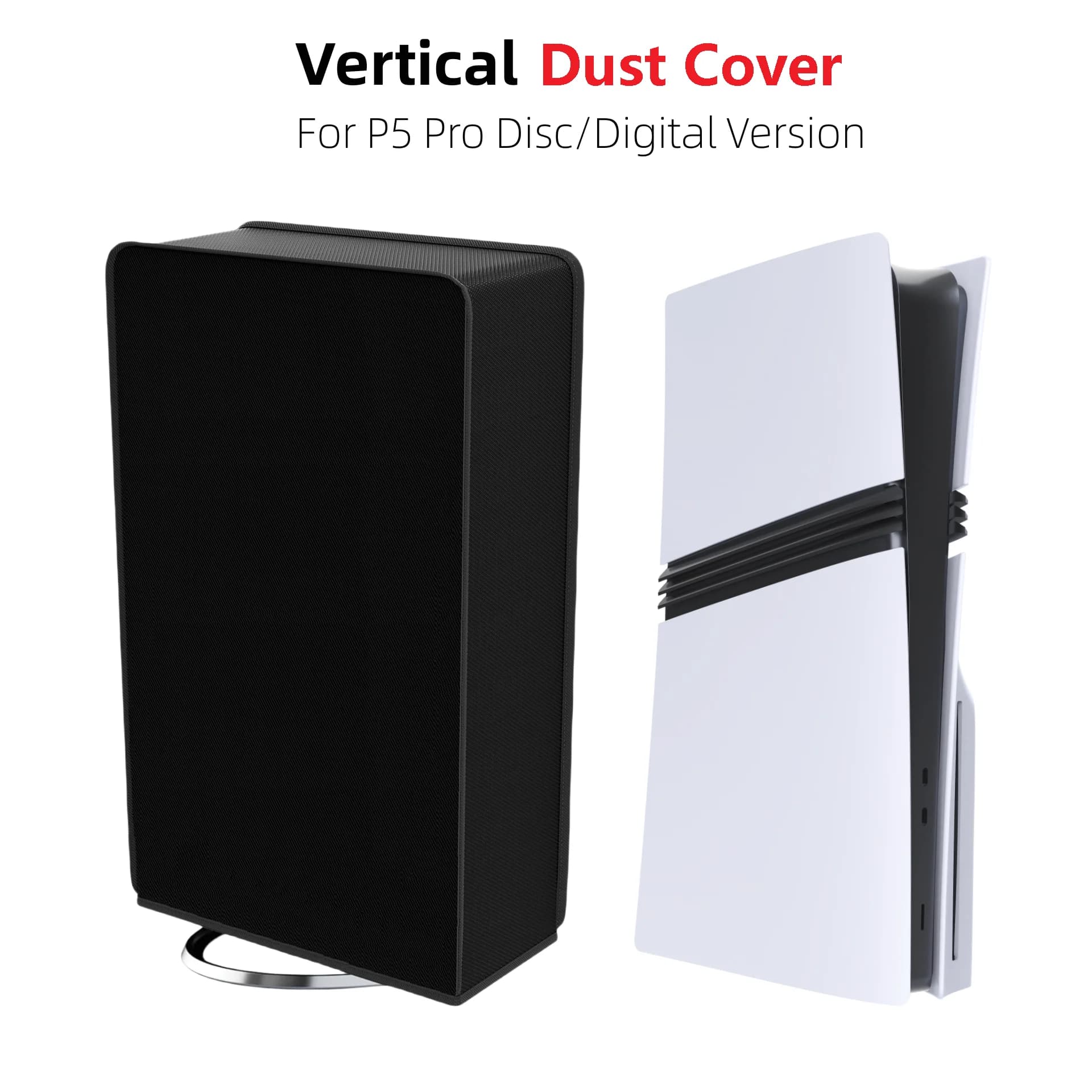 Custodia antipolvere per accessori da gioco per console PS5 Pro Custodia protettiva universale digitale con disco antigraffio verticale