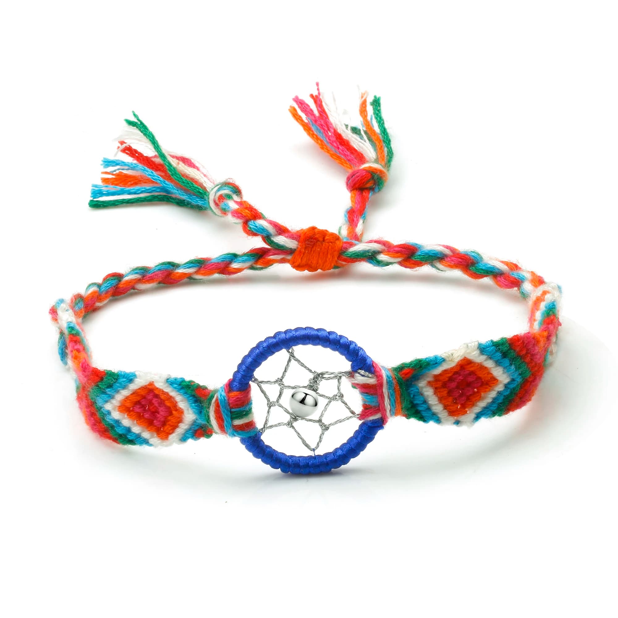 Multicolor String Handmade Dream Catcher Charm Friendship Bracelet Women 2024 New Fashion Embroidery Thread Summer Jewelry Gift