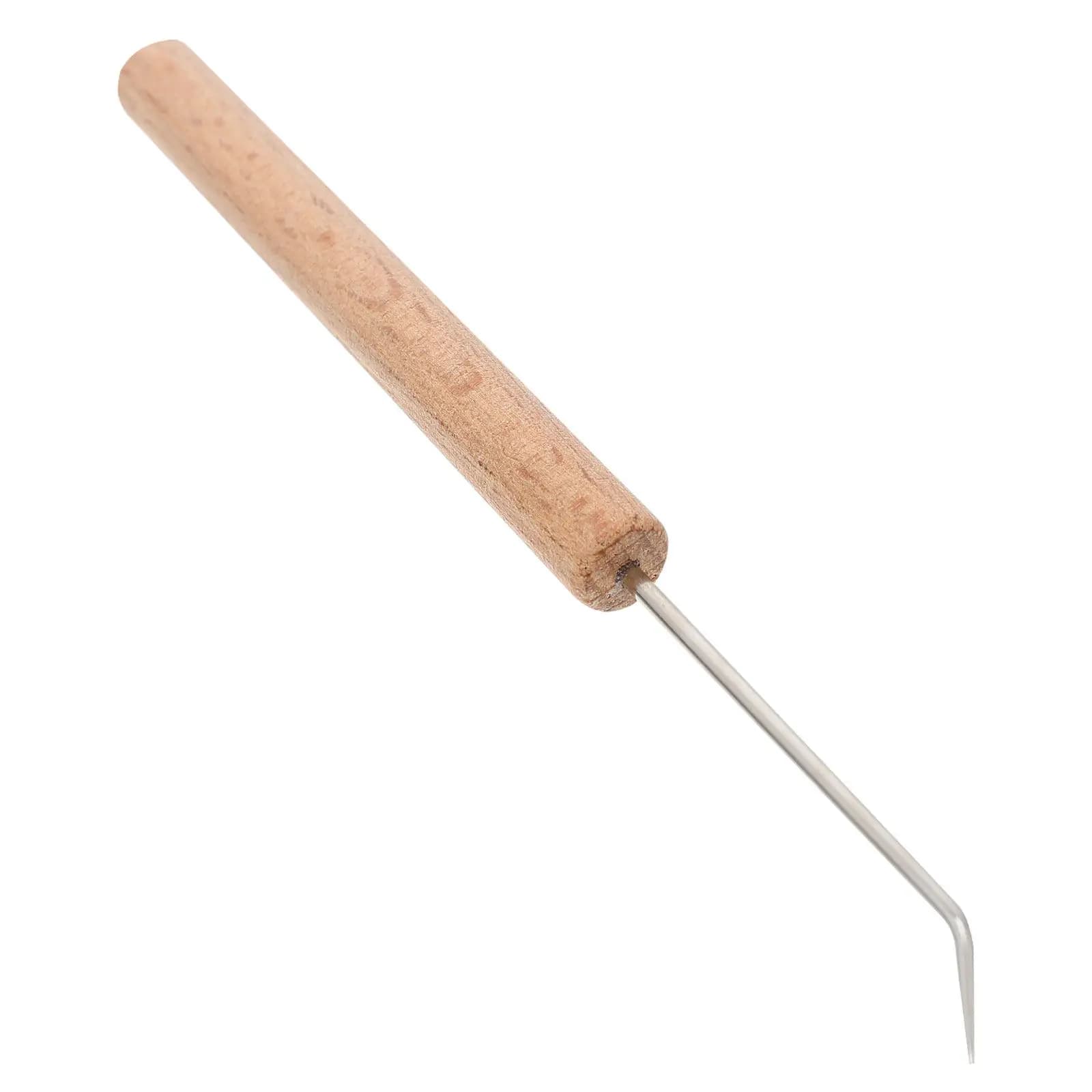 1 Pezzo Uncinetto in Legno Artigianale con Impugnatura Ergonomica Resistente, Adatto per Lavorare a Maglia Maglioni Sciarpe e Accessori per Lavori Fai-da-Te con Filati