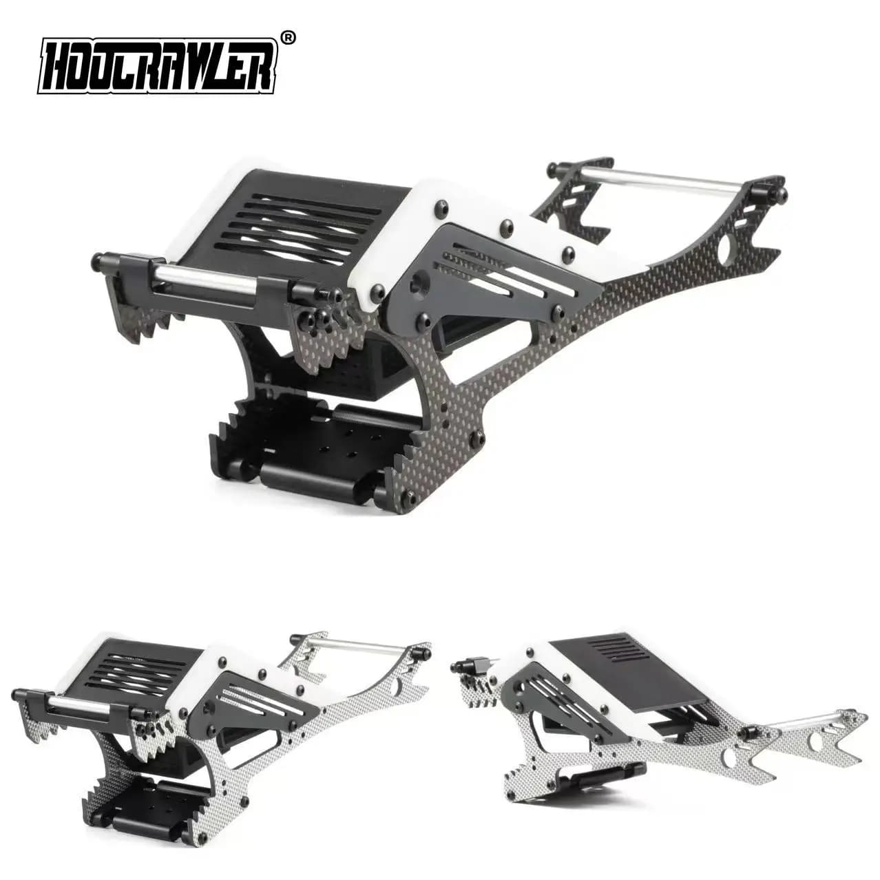 Kit di montaggio telaio in carbonio LCG Wolf-Head per Crawler RC 1/10 1.9S Cheater Rigs Comp Builds H10 F10 Axle