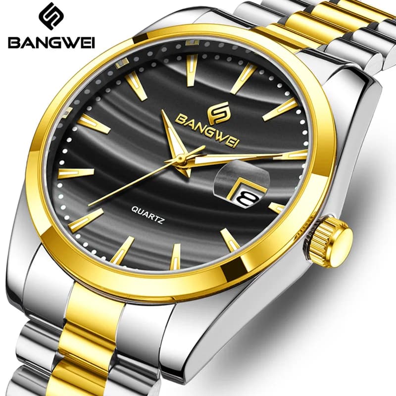 LIGE Luxury Men Wristwatches Waterproof Luminous Date Luminous Man Watch Stainless Steel Sport Quartz Men's Watches Relojs+Box