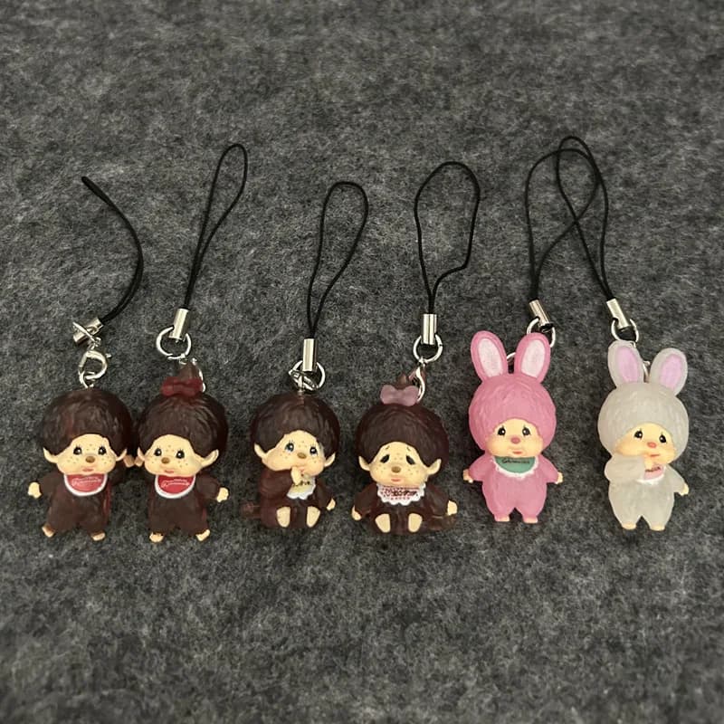 1/6pcs For Monqiqi Keychain Pendant Doll Desktop Backpack Pendant Doll Ornament Creative Gifts