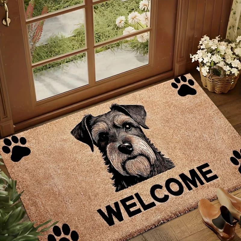 Tappeto di benvenuto per l'ingresso, tappetini decorativi con simpatici cani per soggiorno, tappeto antiscivolo per il gioco dei bambini, tappetino per il bagno, regalo, Alfombra