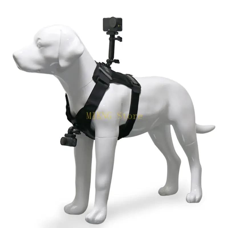 Supporto per imbracatura per cani per action Supporto in plastica per gilet per cani confortevole Supporto per action camera