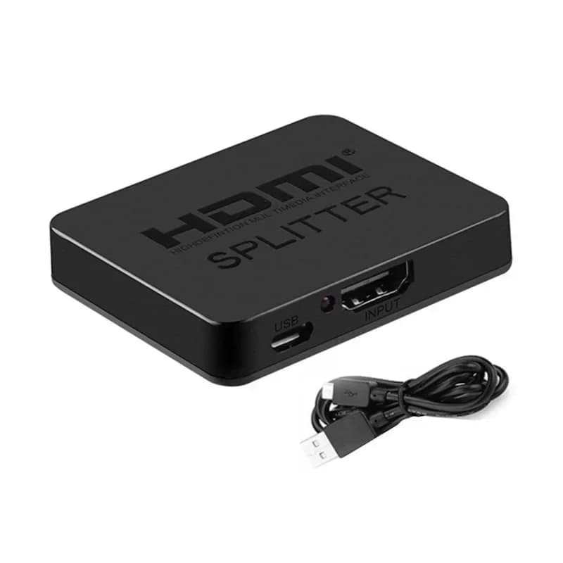 Splitter HDMI 4K 1 in 2 out Doppio display 1080p 4K 1x2 Stripper 3D Splitter Amplificatore di segnale di potenza Interruttore Switcher per HDTV Xbox