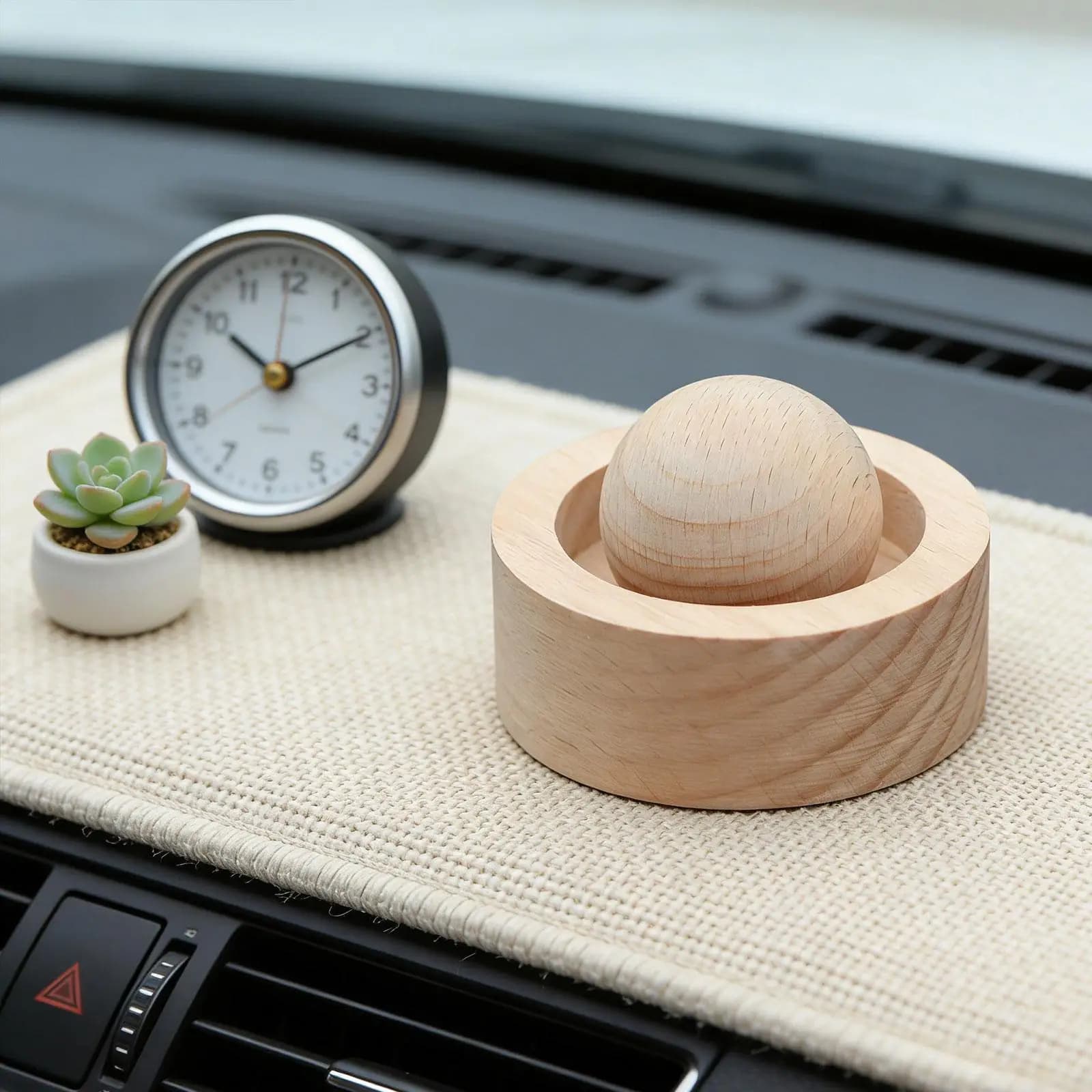 Essential Oil Diffuser Wood Ball Stylish Aroma Diffuser Scent Booster for Apartment and Living Room
