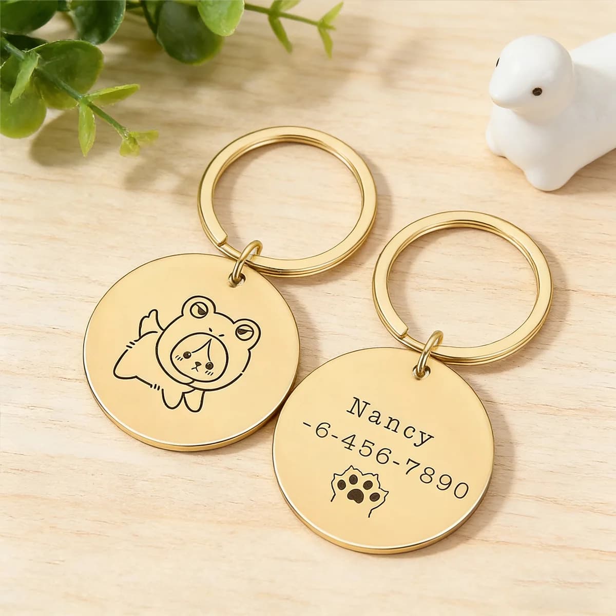 Medagliette personalizzate per cani, medagliette per cani con incisione personalizzata, medagliette identificative per animali domestici, medagliette personalizzate per cani, medagliette identificative circolari per cani, medagliette per collare di cane, regali per animali domestici
