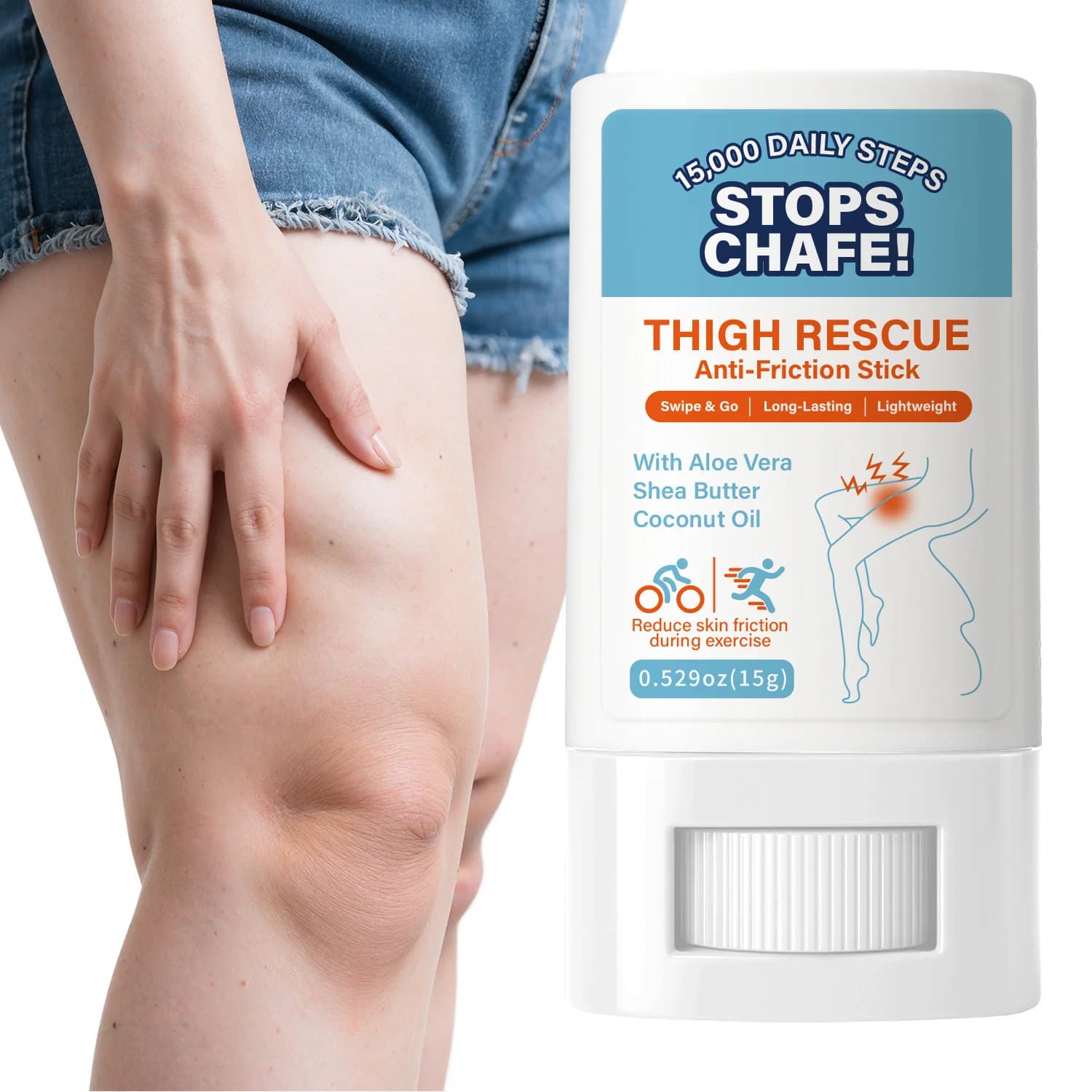 360° Anti-Friction Stick – Invisible Protection for Thighs, Armpits & More Prevent painful chafing with this 360° Anti-Friction