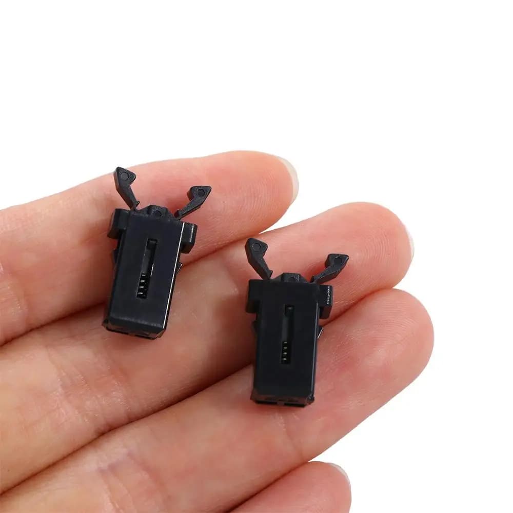 Set di ricambio compatibile con chiusura automatica per condizionatore MS, blocco interruttore, fibbie per cestino, clip di riparazione, blocco porta