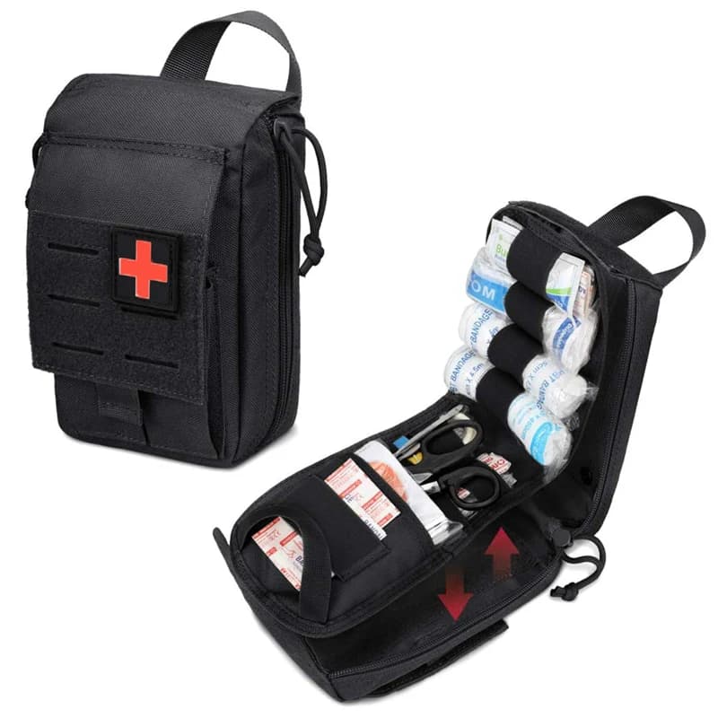Tactical Molle Kit di pronto soccorso borsa medica emergenza campeggio EDC Pouch Survival Tool Pack custodia per laccio emostatico per esterno