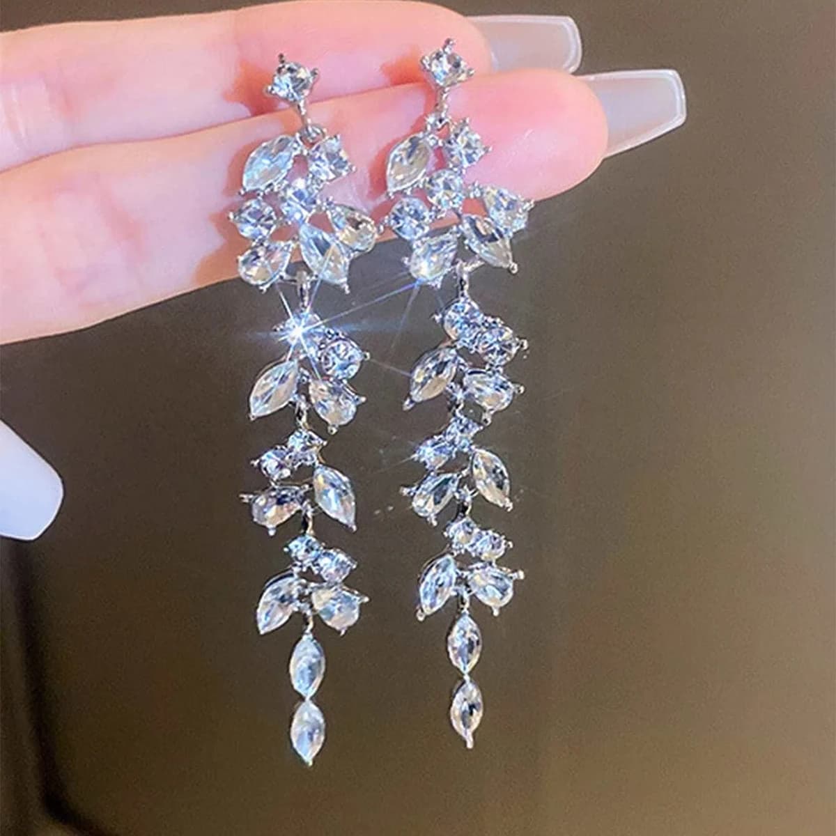 Vintage Long Rose Earrings Women's Daily Dating Accessories