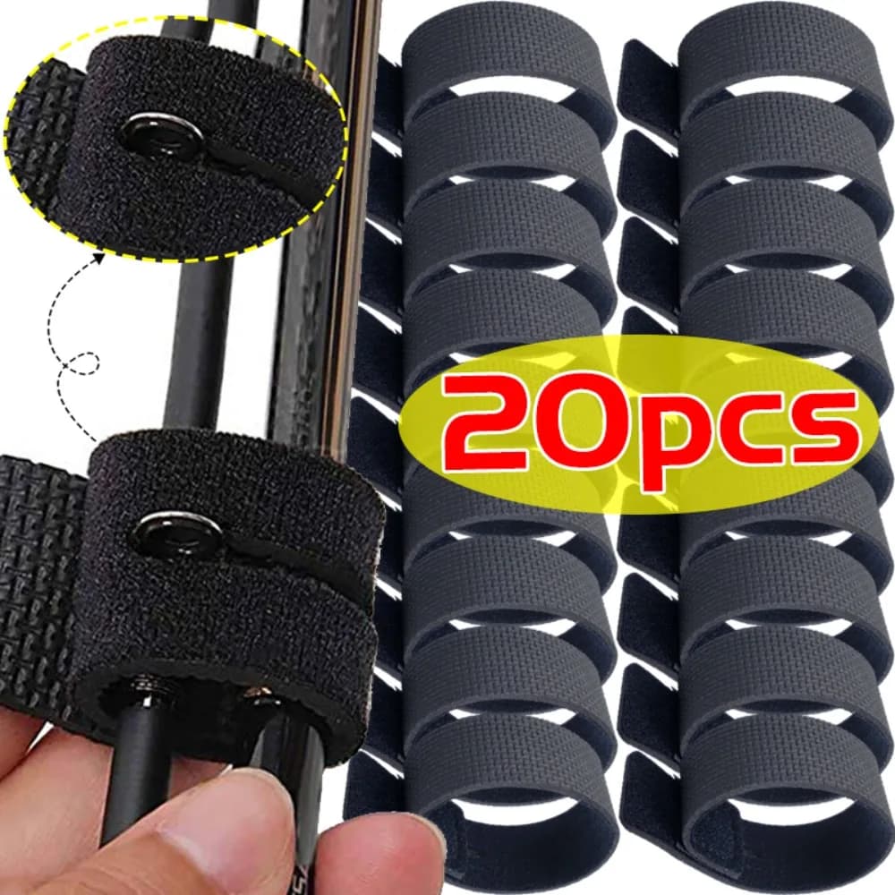Cinghia per Canna da Pesca, Fascia Elastica per Canna, Supporto per Attrezzatura, in Neoprene, Previene la Dispersione, Regolabile, Leggero, Accessorio per Pescatori