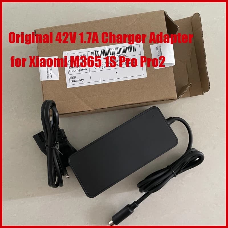 Adattatore per caricabatterie con spina EU/US originale 42V 1.7A per Xiaomi M365 1S Pro Pro2 Scooter elettrico parte caricatore di alimentazione accessorio E-Scooter