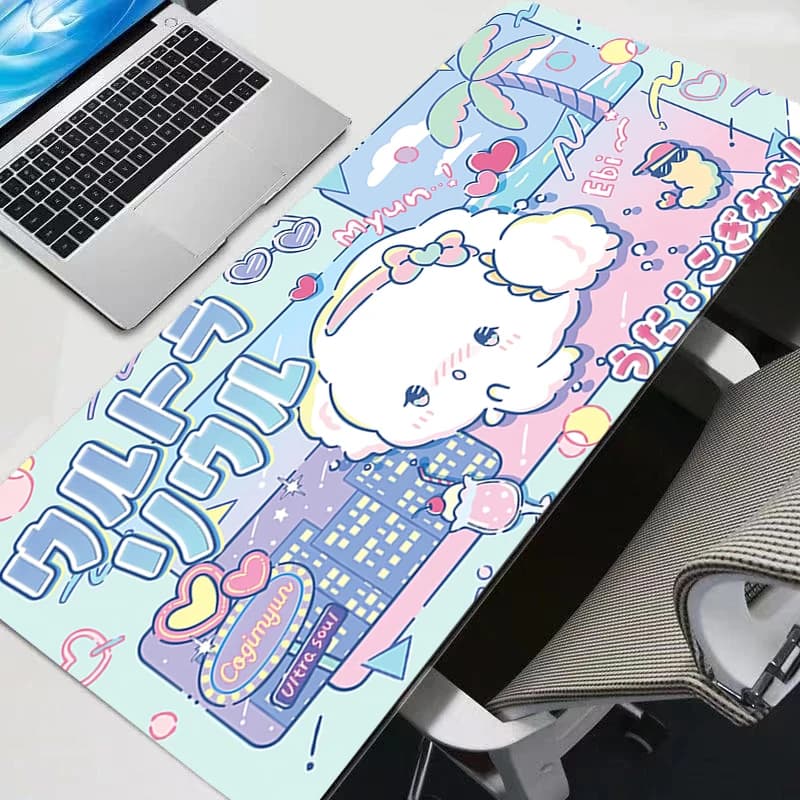 Tappetino per mouse 90x40 cm Cogimyun Gamer Desk Mat Computer Sexy Anime Mousepad Tappetino per tastiera Accessori per laptop Gaming Mausepad con stampa HD