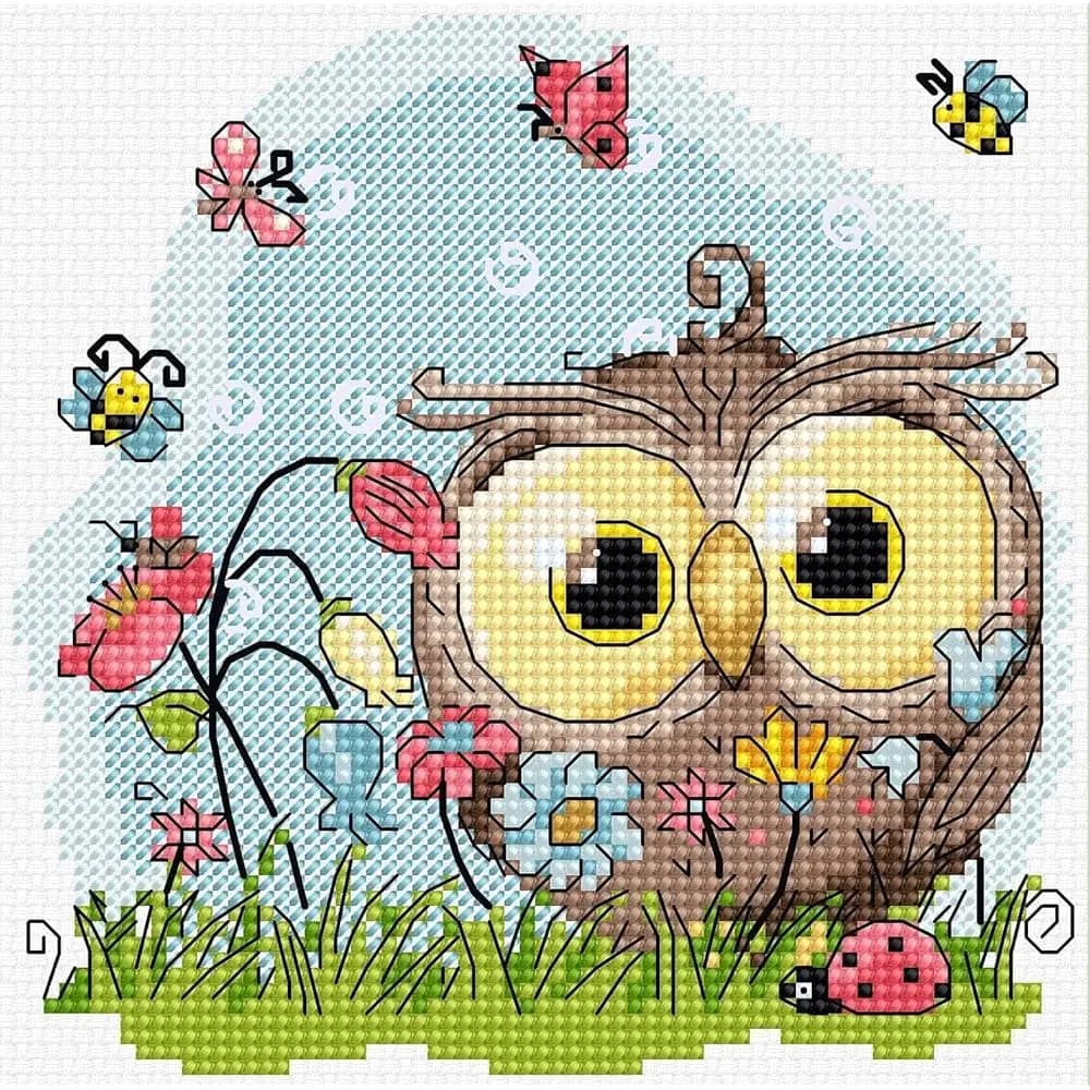 Kit per punto croce Happy Owl B1401