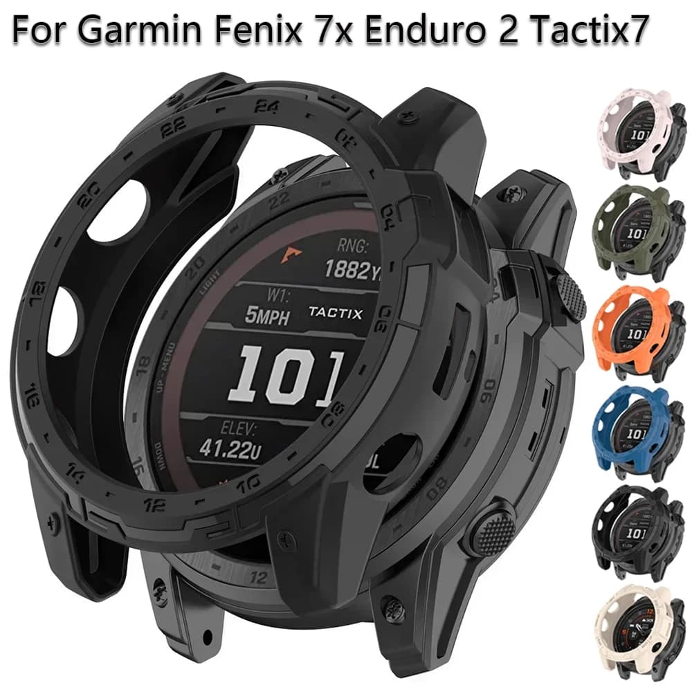 Custodia protettiva in TPU per Garmin Fenix 7X Smart Watch Custodia protettiva morbida Custodia protettiva per telaio protettivo