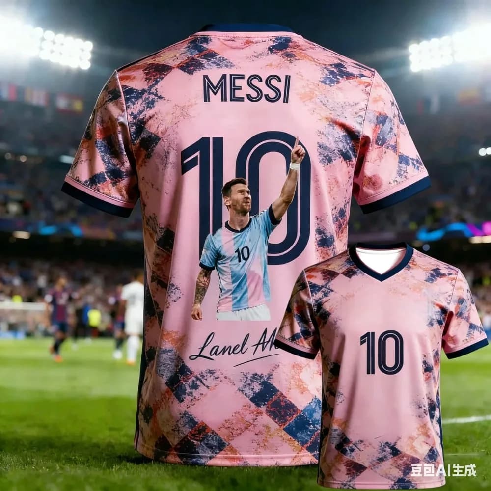 2026 Summer New Design Messi 3D Men's T-Shirt Football Jersey Quick-Dry Breathable Suitable for Daily Training Sports Wearing