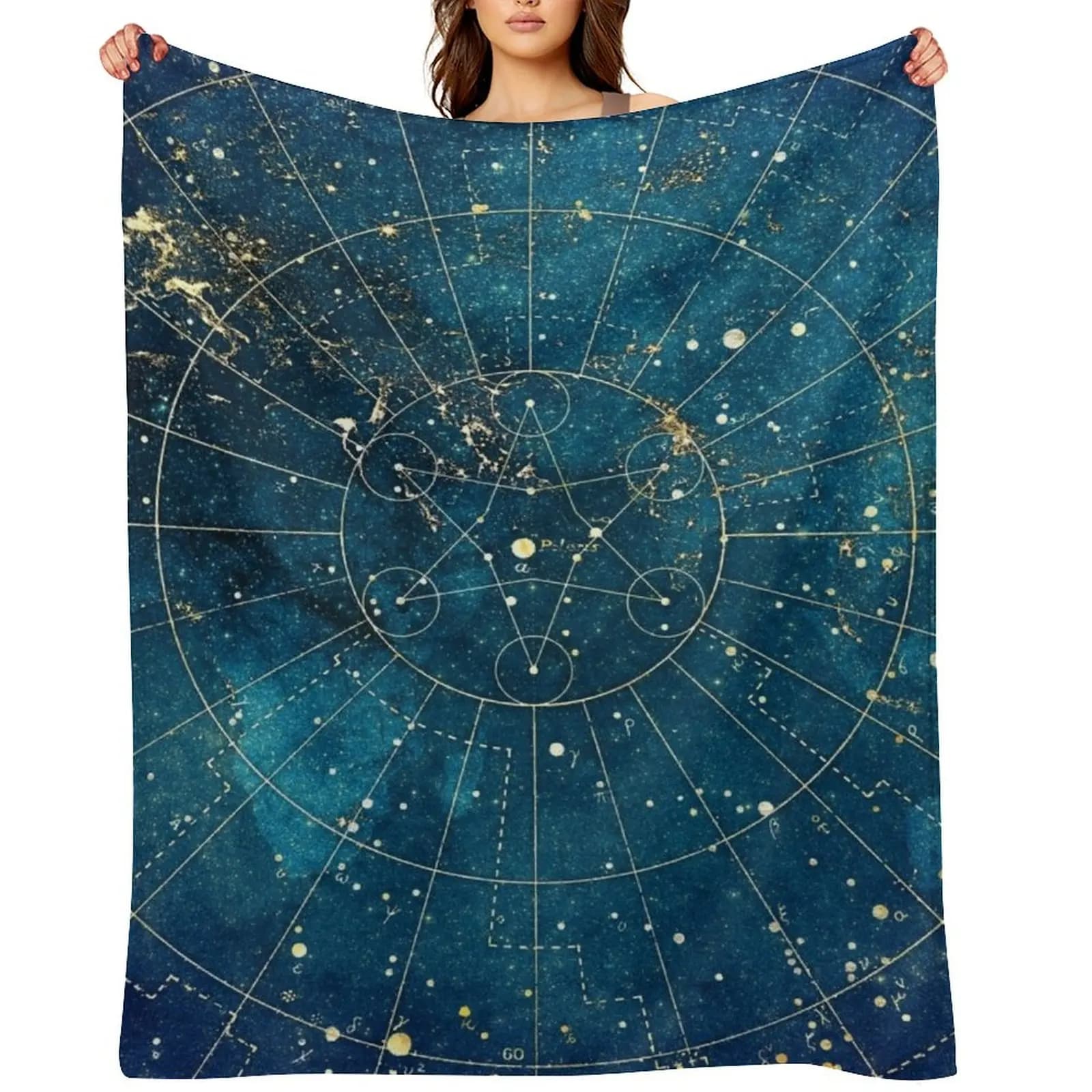 Star Map :: City Lights Throw Blanket Sofas Decorative Sofas Sleeping Bag christmas gifts Blankets