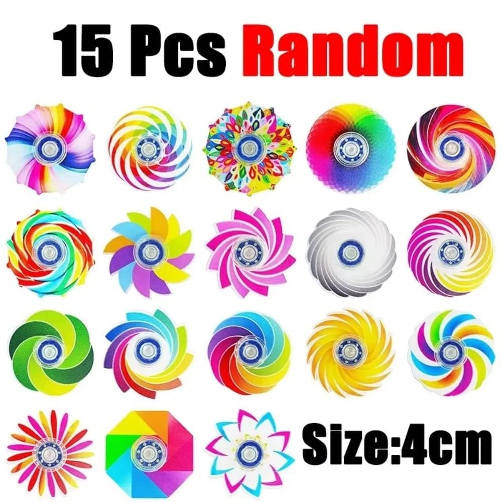 5-20 Pezzi Mini Fidget Spinner Arcobaleno Antistress, Gadget per Feste, Riempitivo per Sacchetti Regalo in Acrilico, Premio per Casa, Festival, Giochi, Aula