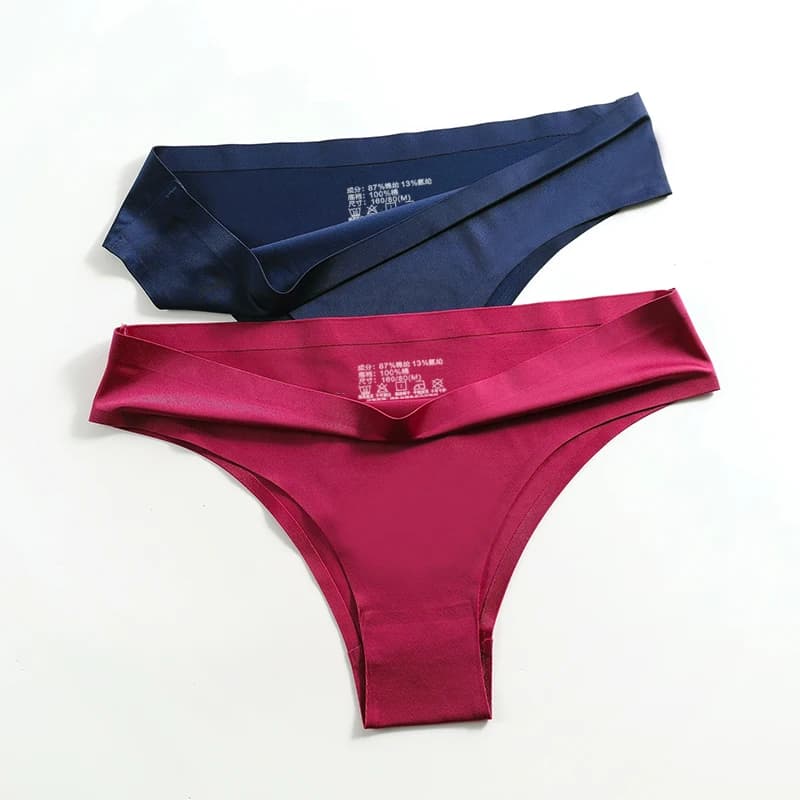 Slip da donna in seta, perizoma colorato, intimo confortevole in tessuto di cellulosa rigenerata ecologico, perizoma da uomo per la casa.