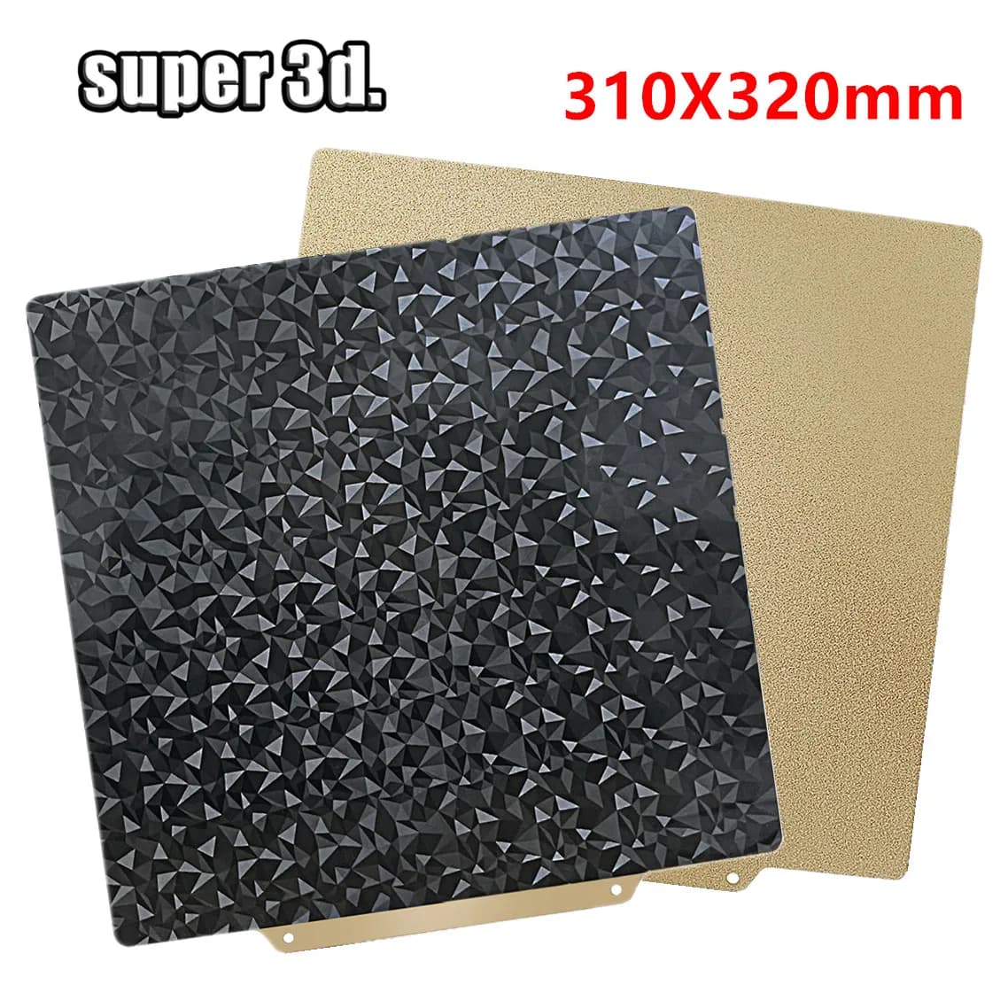 Lamiera pei PEO piastra per Creality Ender 3 Max 310x320mm lamiera di acciaio magnetica pei per aggiornamento peo letto riscaldato V2 V3 Mega X CR-10