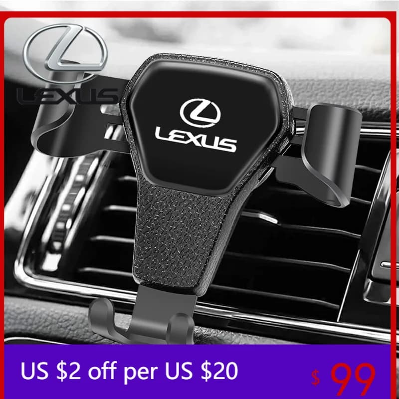 Car Phone Holder Air Vent GPS Stand Accessories For Lexus RX330 IS250 Ct200h ES300h RX350 IS300h NX300h RX400h ES350 GS300 GX470