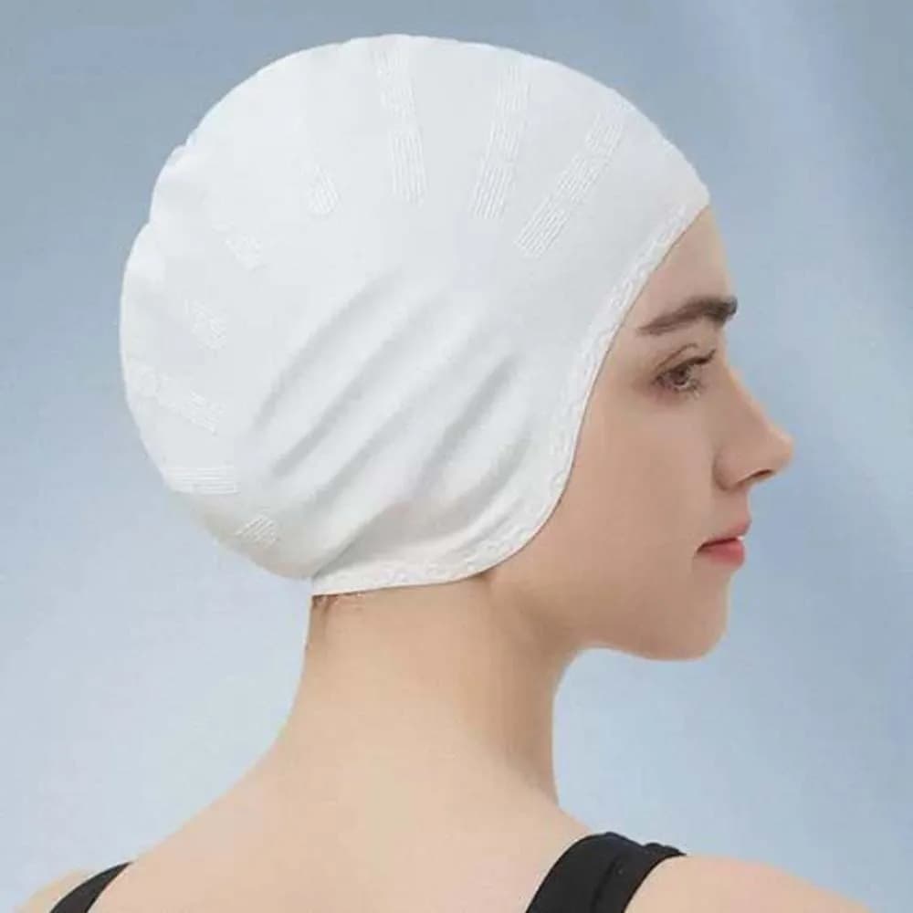 Elastic Swimming Headgear Soft Thicken Design Diving Hat Professional Solid Color Snorkeling Cap Prevent Chlorine Irritation