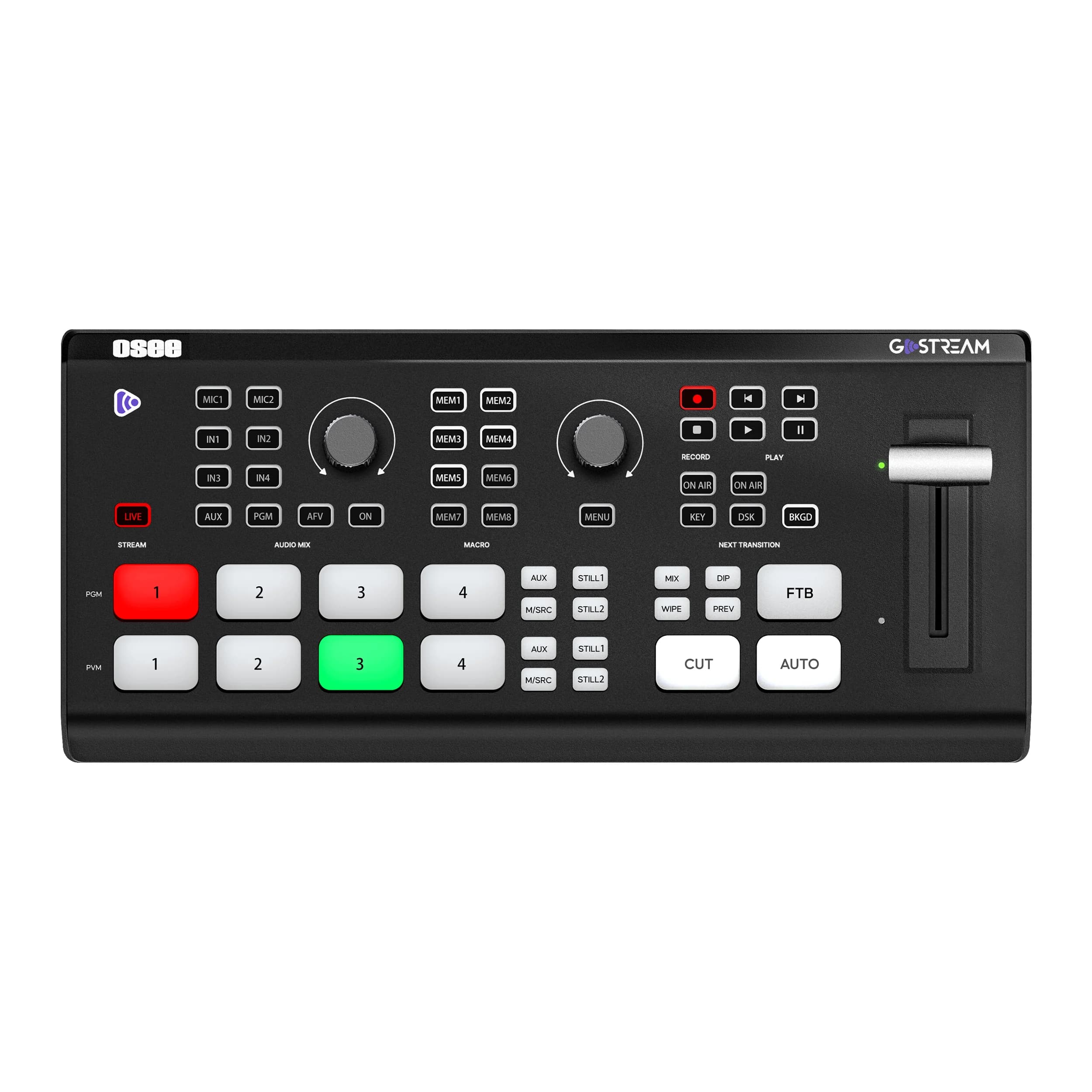 Deck 4K Video Mixer Switcher 4ch HDM1 Input 4K Lossless Output Multi Machine Live Streaming Audio Switcher