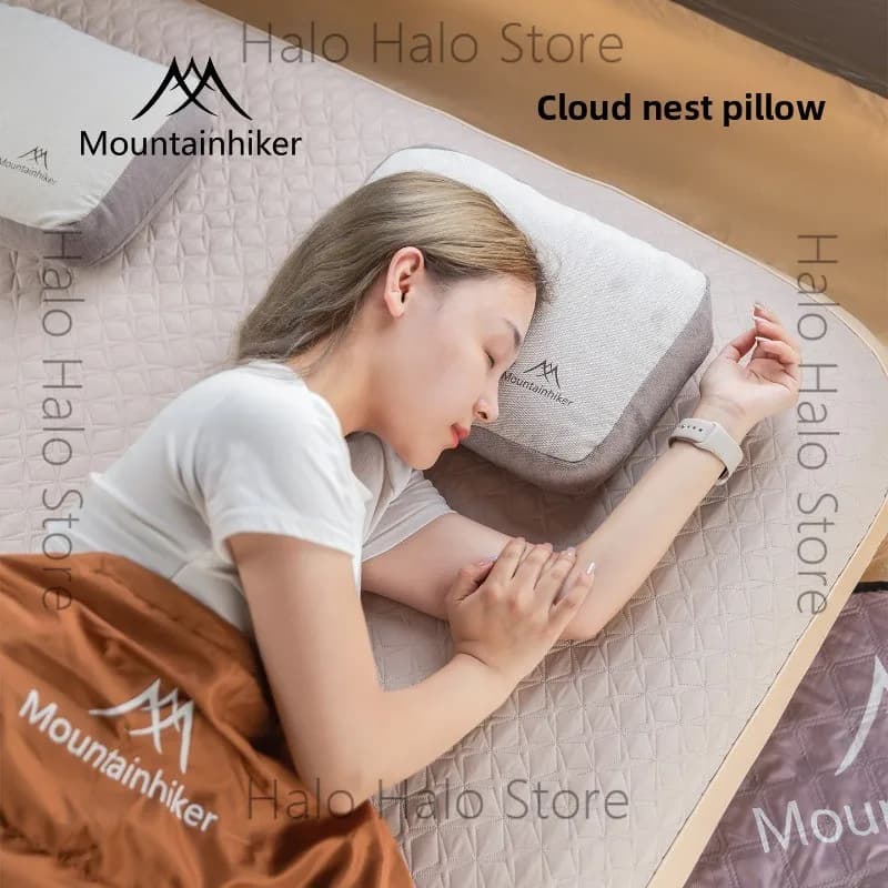 Mountain guest cloud nest pillow outdoor camping portable pillow nap travel pillow storage