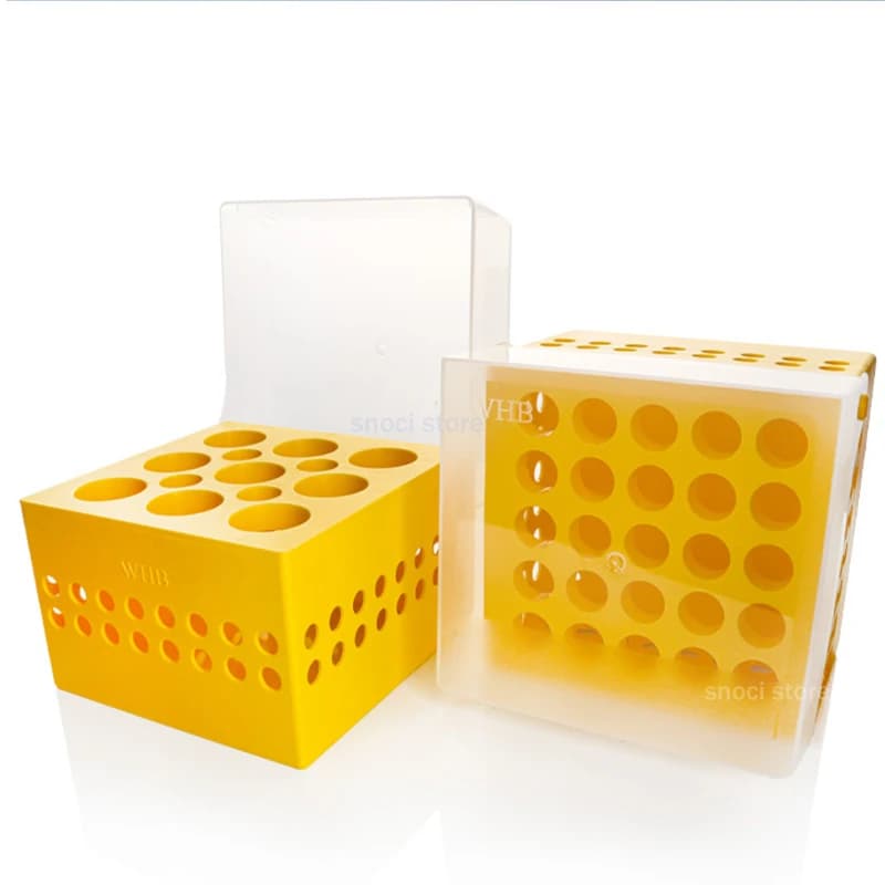 Laboratory Plastic Freezer Box for Centrifugal Pipe for Freezing 15 ml/50 ml Laboratory Experiment Box Storage Box Cryotube with lid PP Box can -86 ° C