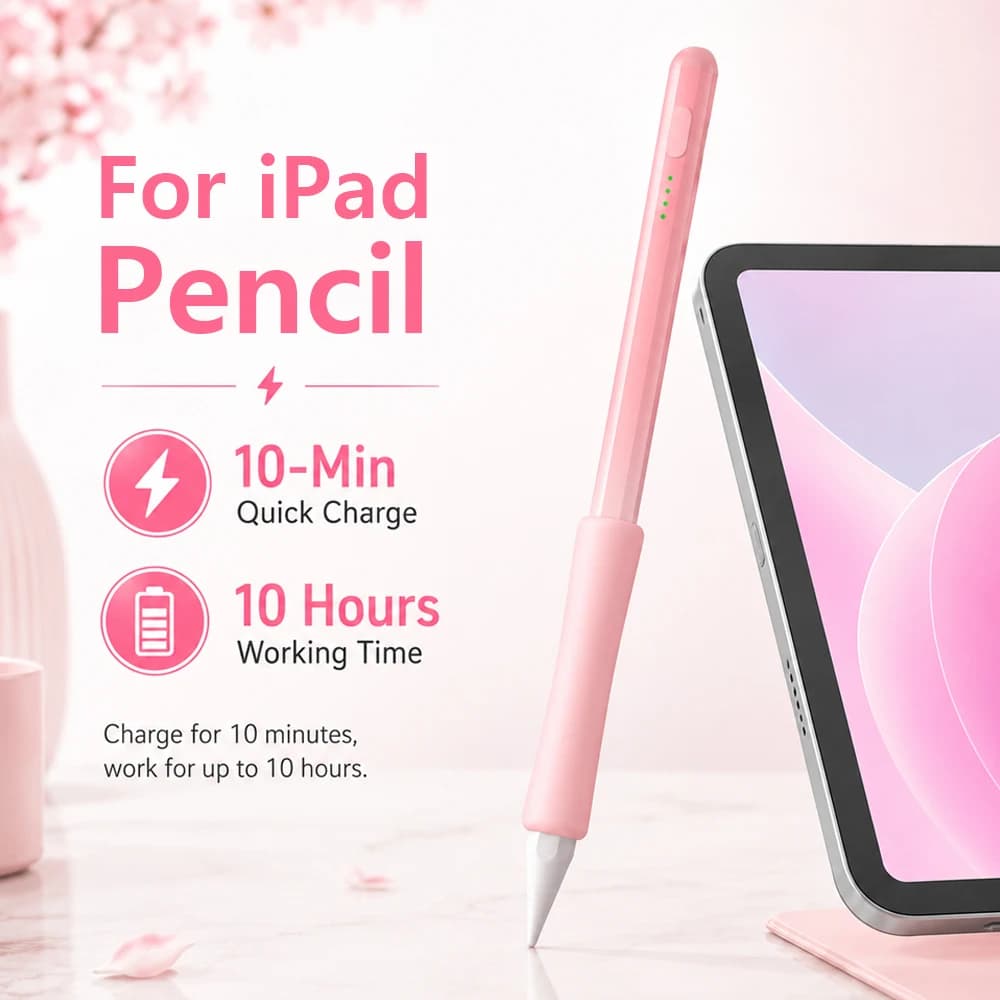 Student Learning Kit Stylus Pen for iPad Tablet Pencil 10 Min Fast Charge Long Battery Life for Notes Drawing Writing School Use