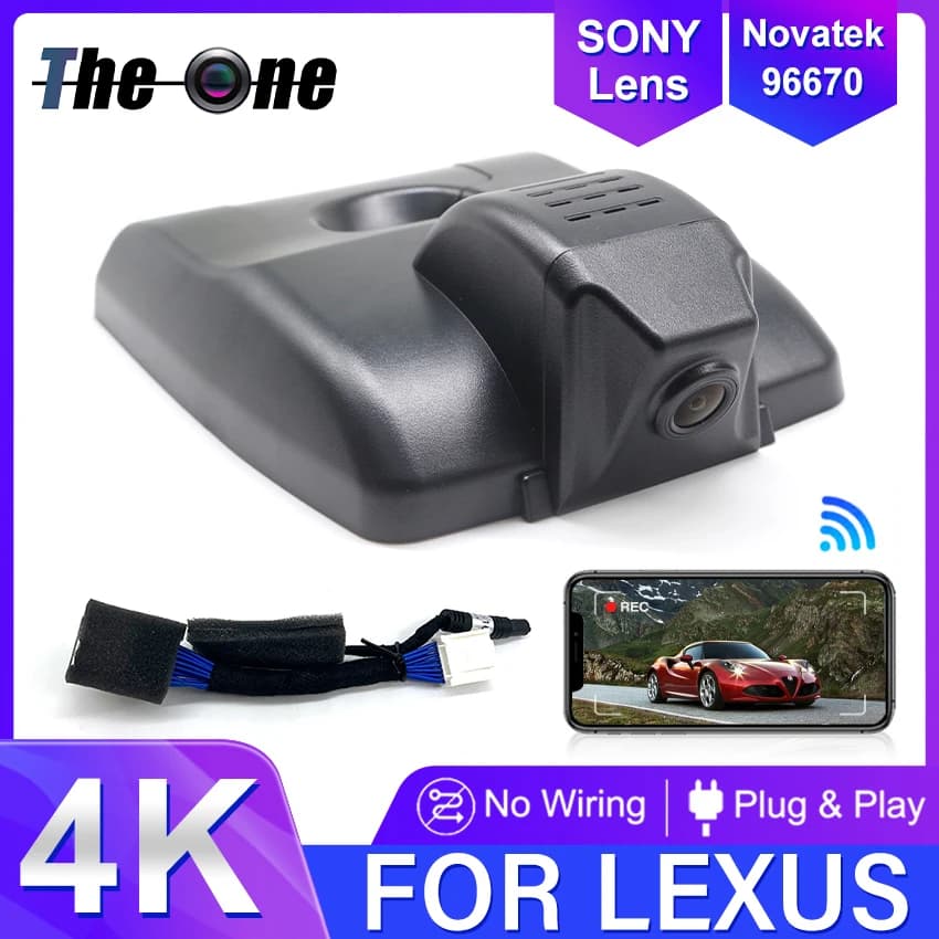 New! 4K Dash Cam Car DVR Camera Wifi Video Recorder for Lexus ES330 ES250 ES350 ES300h ES300 ES200 ES260 F SPORT 2019 ~ 2025