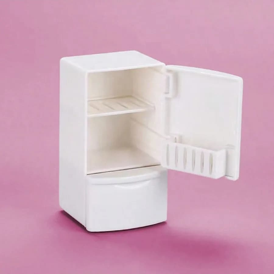 Mini Frigorifero per Casa delle Bambole: Modello in Scala 1/12 di Scena Cucina Simulata, da Collezione per Appassionati di Miniature