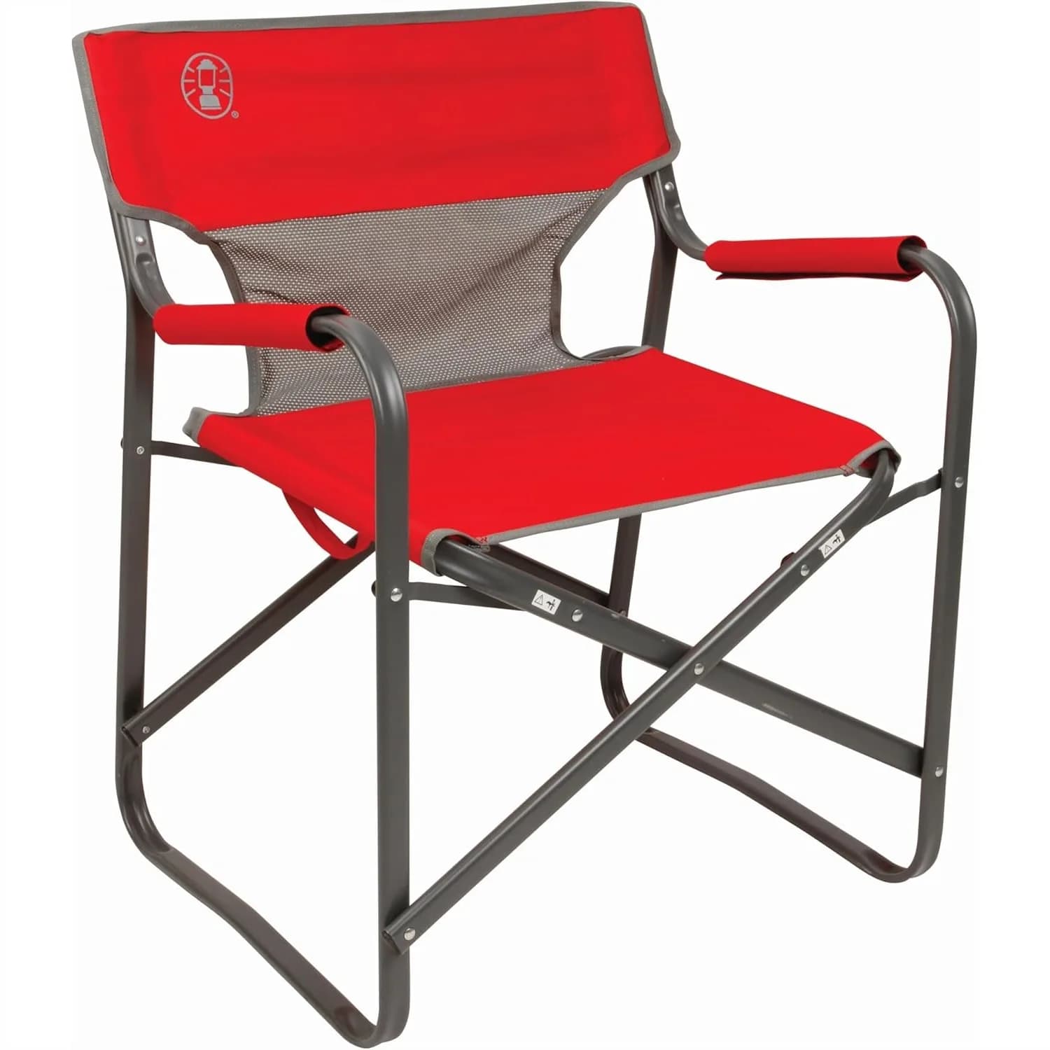 Sedia da campeggio pieghevole con schienale in rete rinfrescante, sedia portatile da esterno con supporto per 136 kg, seduta da 52 cm