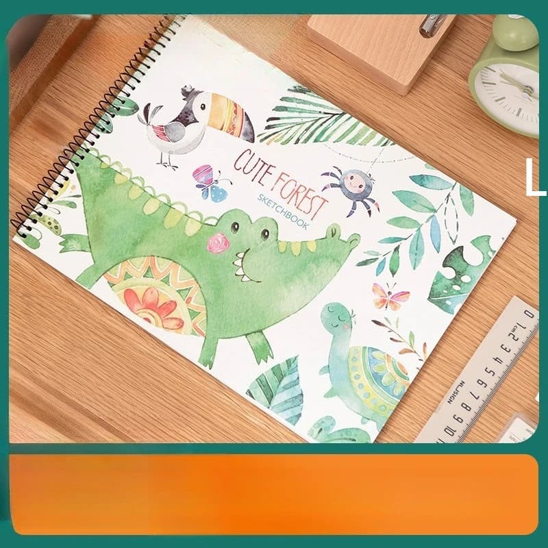 High aesthetic and beautiful sketchbook drawing book children's cute cartoon animation paper A4 colored lead drawing book