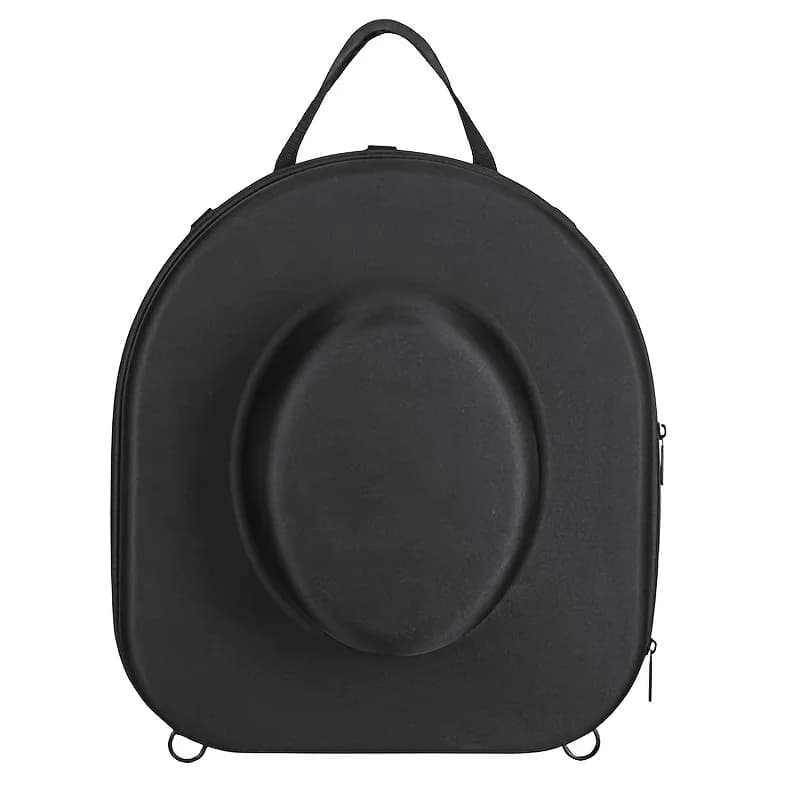 Custodia per cappello EVA HardShell | Organizer impermeabile con cerniera per berretti da baseball/sole con cappello marrone e protezione UV | Deposito pronto per i viaggi