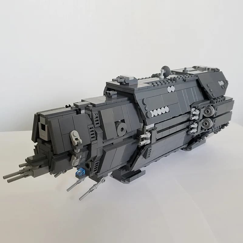 Set di Blocchi da Costruzione Fai-da-Te per Nave Spaziale, Mattoncini per Assemblaggio di Navi da Guerra, Giocattolo Educativo Creativo, Decorazione per la Casa, Regalo da Collezione
