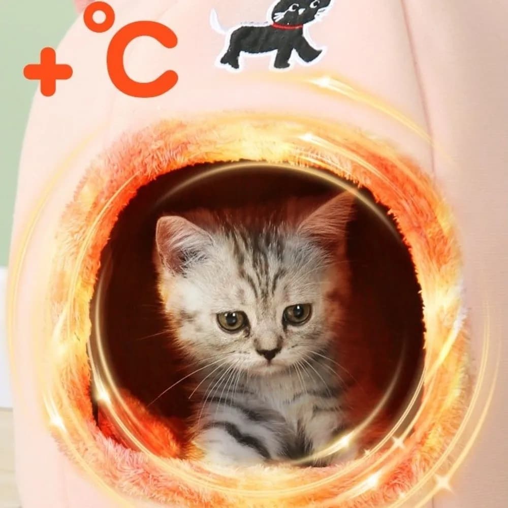 Universal Semi-Closed Winter Cat Nest Cartoon Cozy Pet Sleeping Basket Warm Anti-Slip Windproof Cat Cave for Cats and Dogs