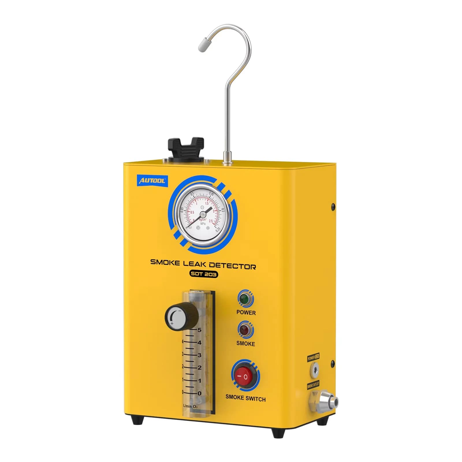 AUTOOL SDT203 Rilevatore di perdite di fumo per riparazione auto Aggiornamento Rilevatore di perdite per macchina del fumo per auto EVAP Strumento diagnostico per perdite di vuoto