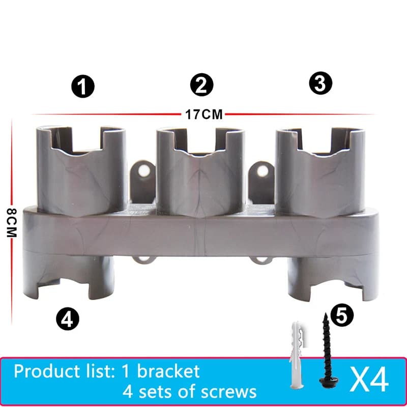 Base portaoggetti per utensili a spazzola compatibile con V8 V10 V11 Staffa portaoggetti per accessori per aspirapolvere