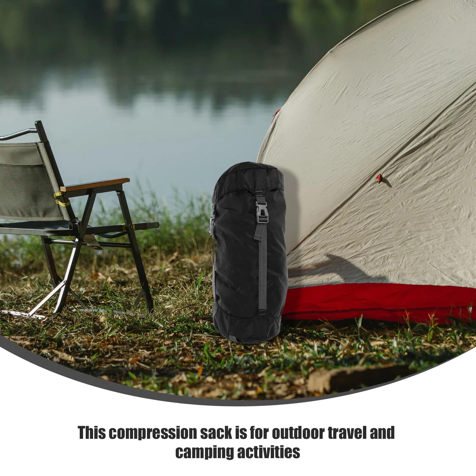 Waterproof Bag with Pelo Sack, Padded Jacket, Spacious Equipment for Hiking, Camping and Travel