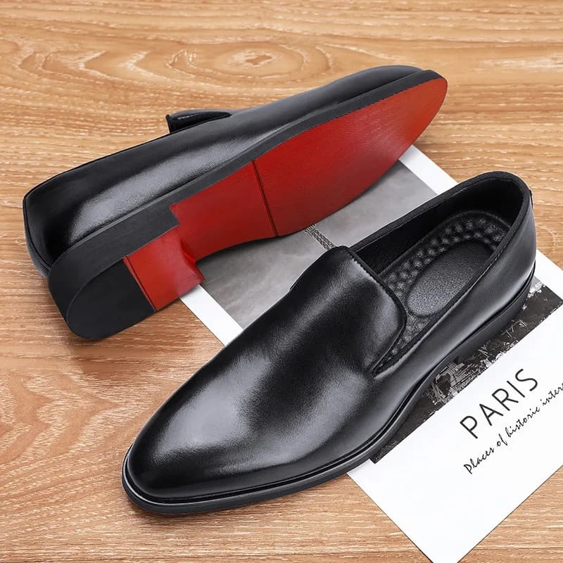 Scarpe firmate da uomo Classiche Scarpe in pelle con suola rossa da uomo Scarpe casual di marca italiana Scarpe eleganti da lavoro autunnali Mocassini da uomo
