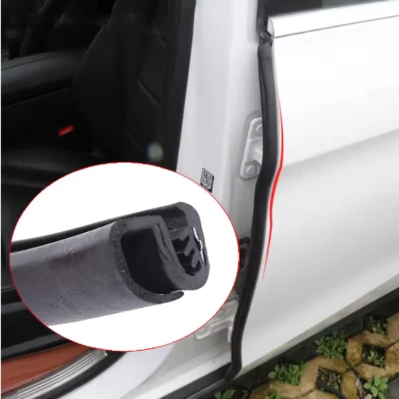 2 pezzi striscia di tenuta per bordo portiera auto pilastro B guarnizione in gomma per auto strisce di tenuta per isolamento acustico protezione antigraffio