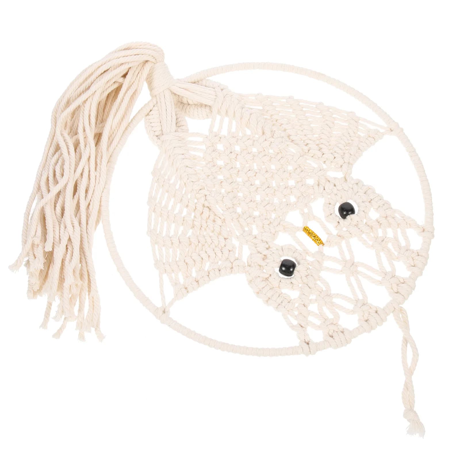 Owl Macrame Wall Hanging Tapestry Woven Bohemian Tassel Decor Home Bedroom Living Room Apartment Dormitory Kids Housewarming