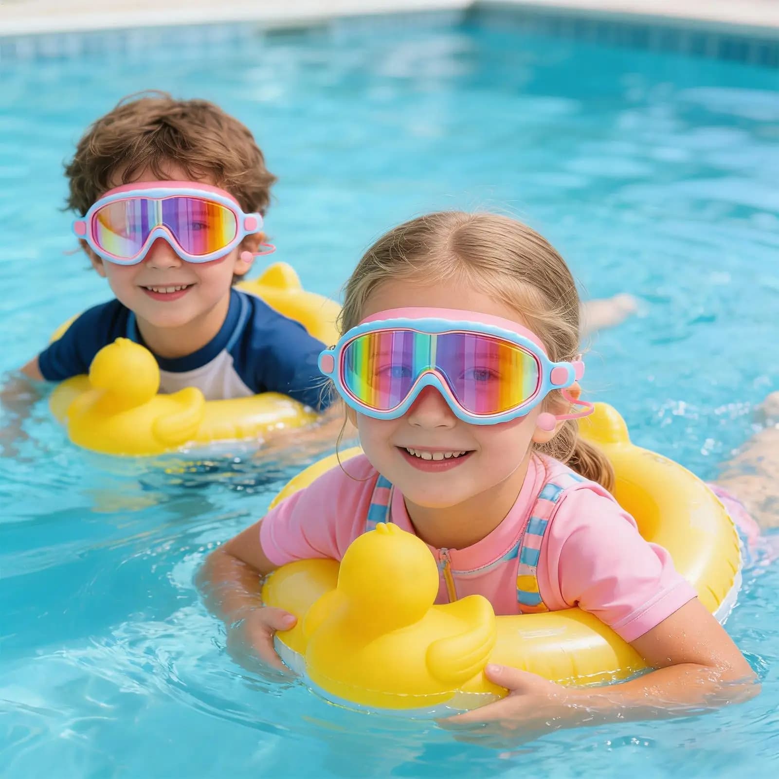 Occhialini da nuoto antiappannamento con protezione UV per giovani, ideali per immersioni, surf, piscina, fiume, vacanze estive