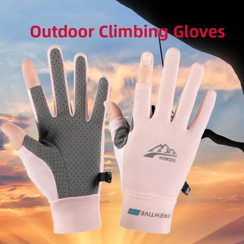 Guanti da Pesca ad Asciugatura Rapida per Uomo e Donna, Guanti Sportivi Antiscivolo Resistenti all'Usura per Arrampicata, Guida, Ciclismo ed Escursionismo