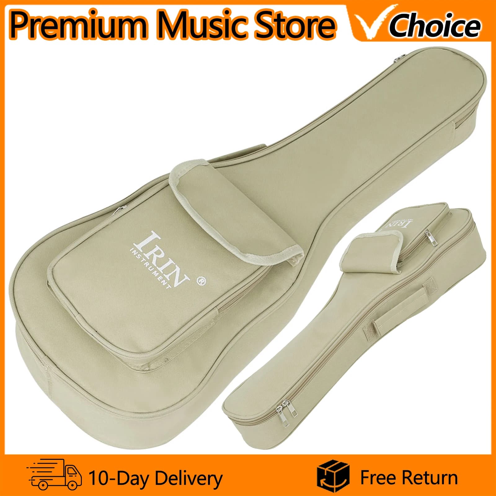 IRIN Borsa per ukulele da 21/24 pollici Zaino per chitarra Hawaii a 4 corde Tracolla regolabile Tote Case Accessori per strumenti per ukulele