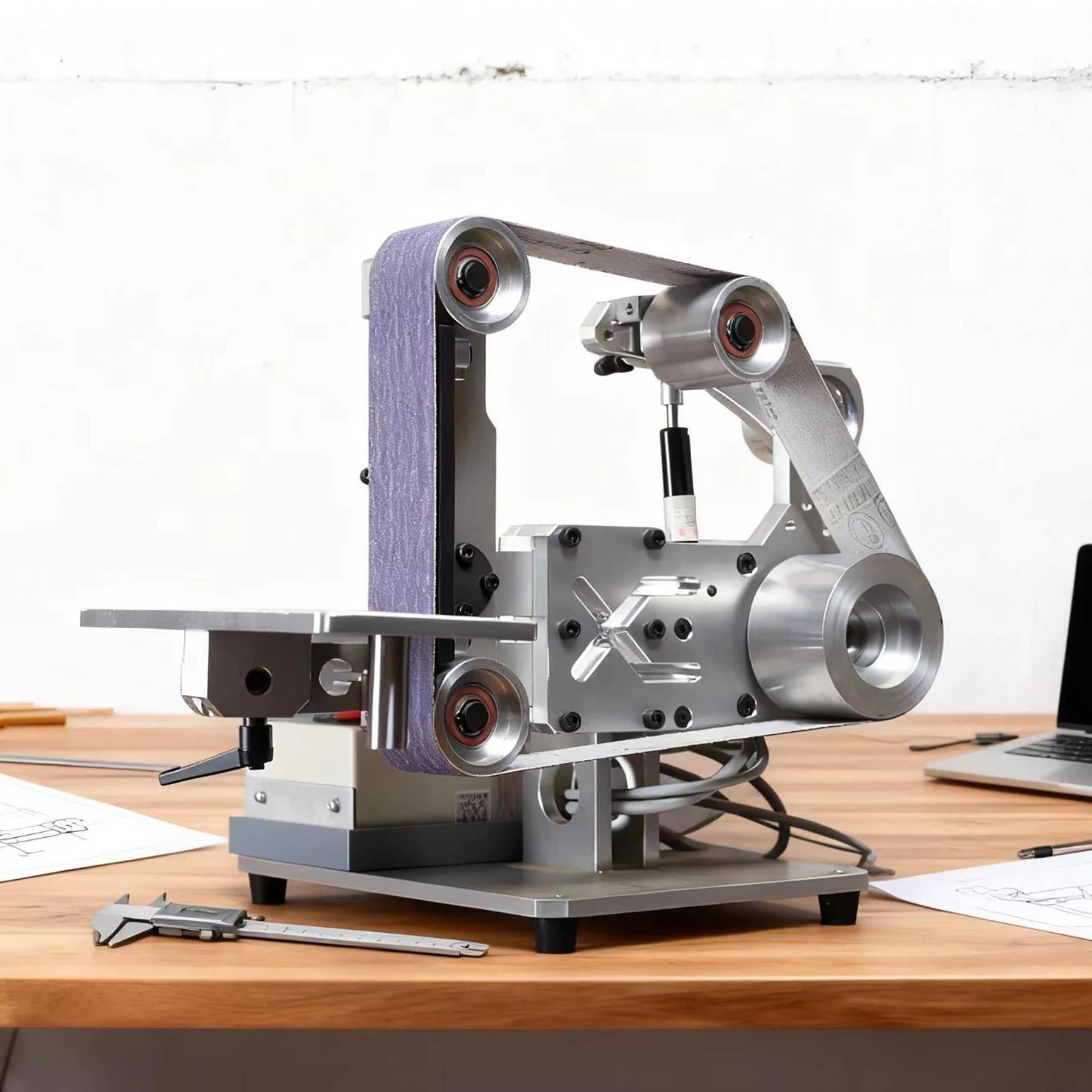 Large Industrial-grade Sanding Belt Machine Metal Woodworking Grinding Machine for Wood Polishing and Tool Edge Grinding